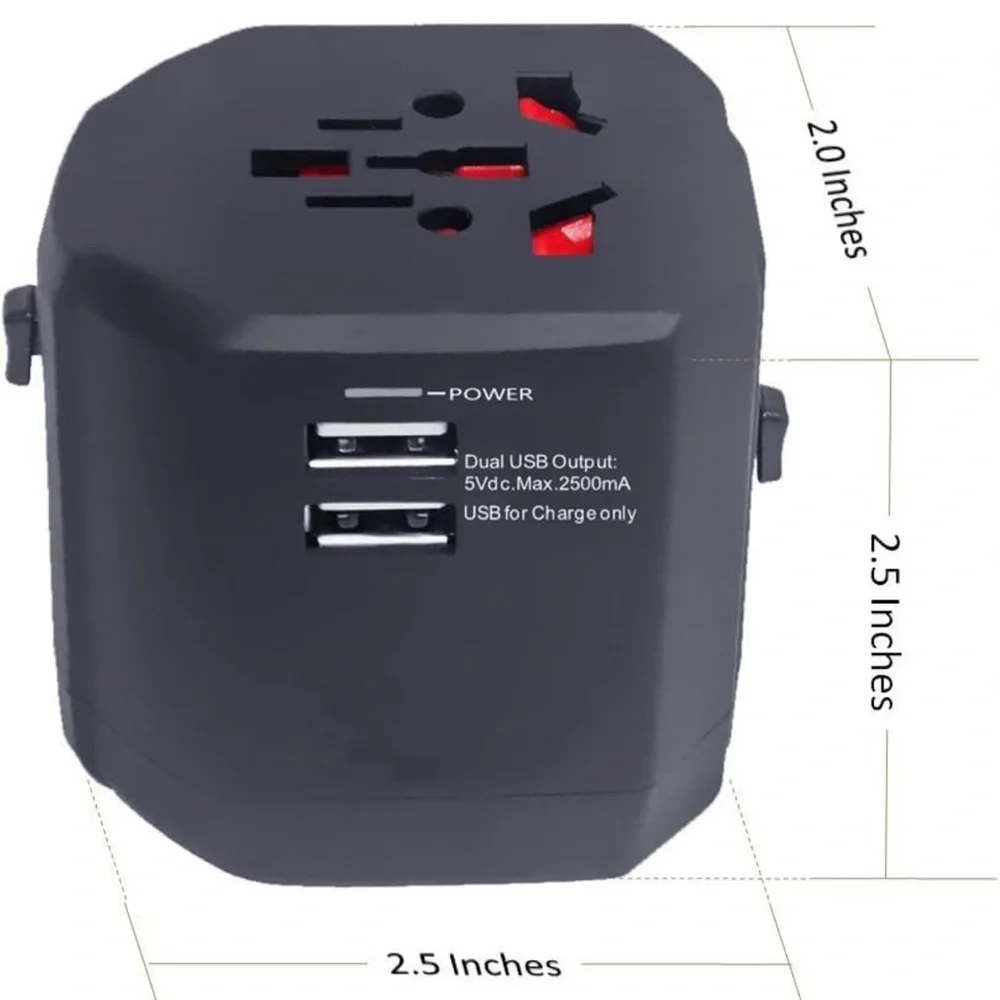 Universal All in one Worldwide travel adapter/charger USB Ports for US/AU/UK/EU
